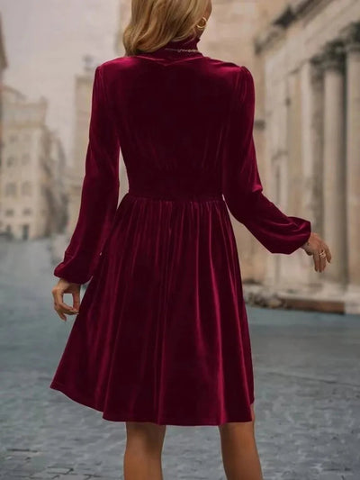 Stylish velvet women's dress | Perfect for spring and summer