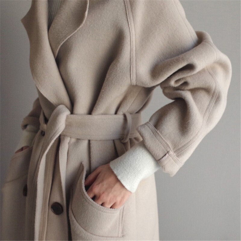 Wollmy - Long wool coat