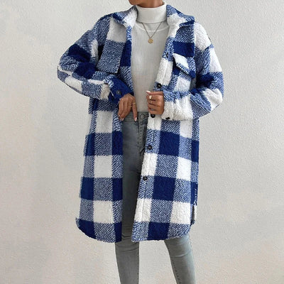 Giovana | Checked jacket with polar fleece