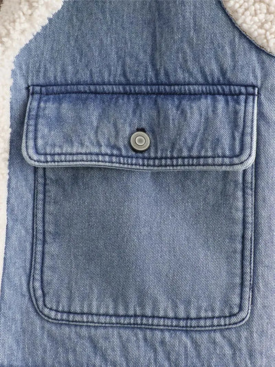 Trendy denim vests for women