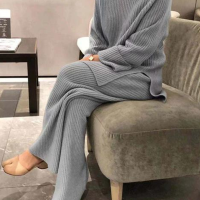 Emily | Casual knitted sweater and pants set