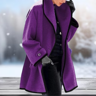 Retro wool coat for women