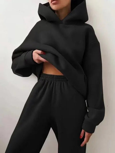 Oversized tracksuit for women | Two-piece set with hoodie and sweatpants