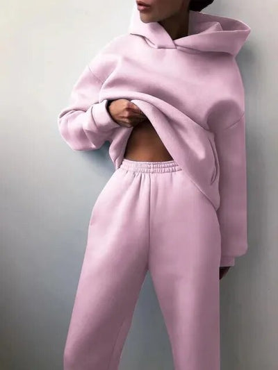 Oversized tracksuit for women | Two-piece set with hoodie and sweatpants