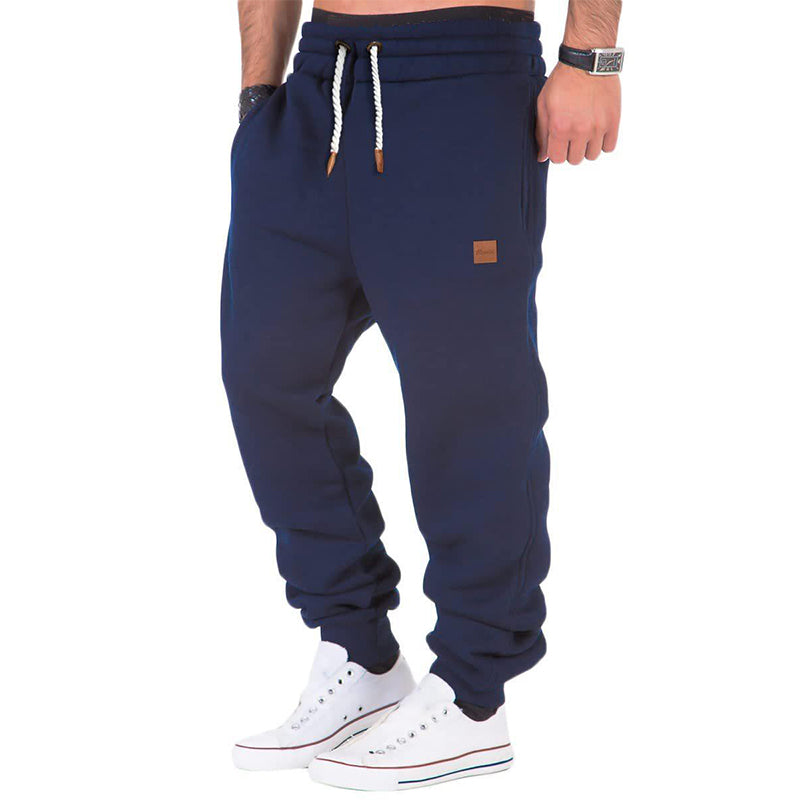 Max Comfort | Men's solid color sweatpants with drawstring and elastic waist