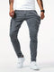 Slim fit multi-pocket jeans for men - cargo pants in high stretch denim