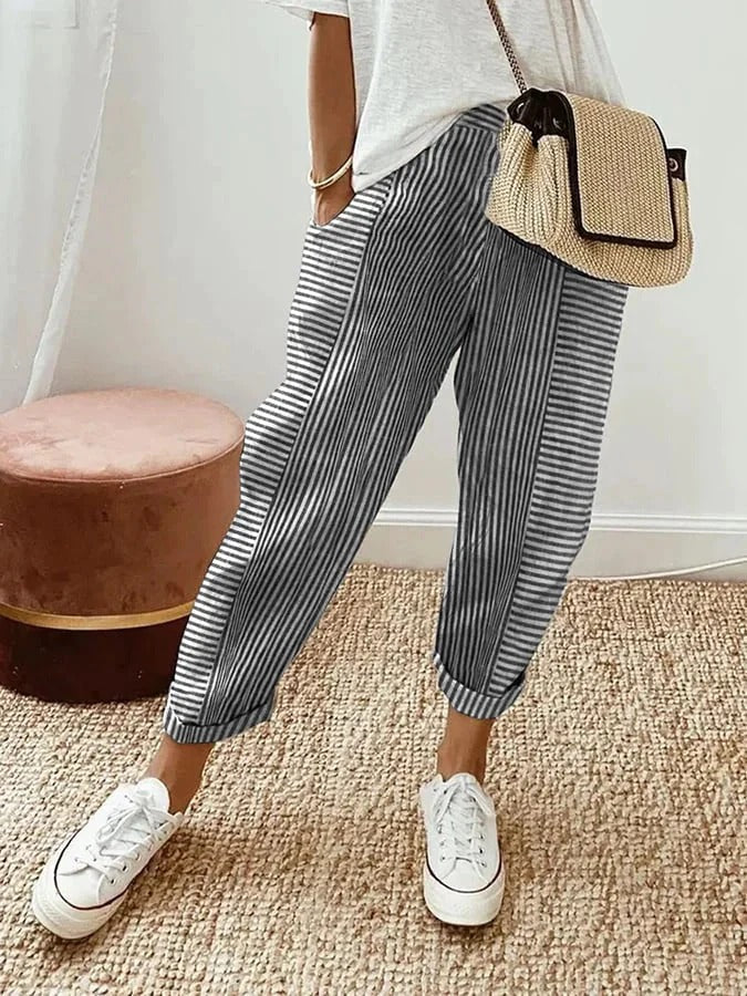 Stripes | Striped cotton pants