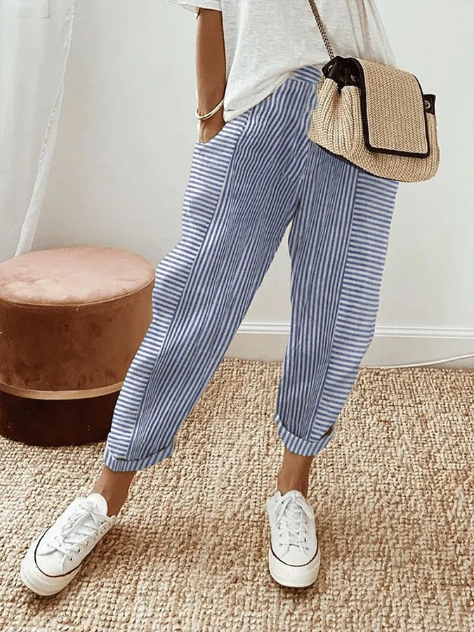 Stripes | Striped cotton pants