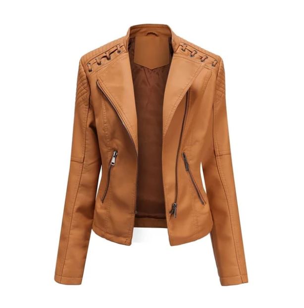 Lambskin leather jacket