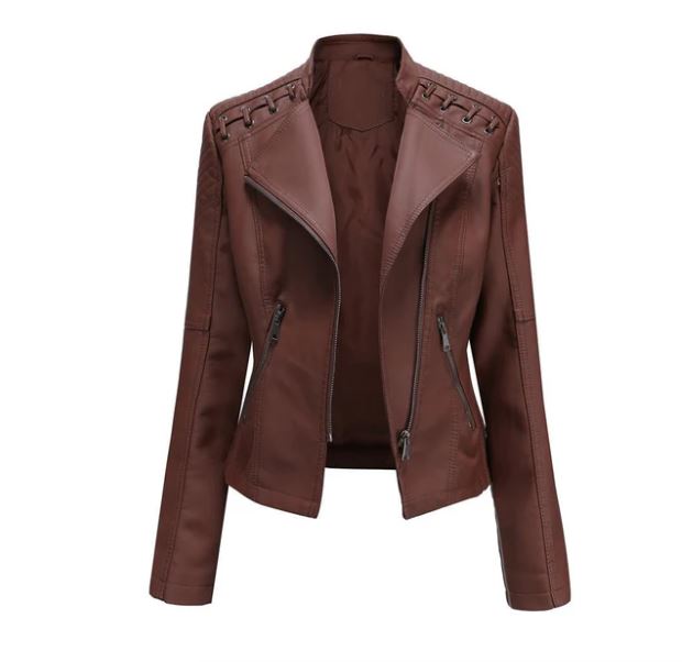 Lambskin leather jacket