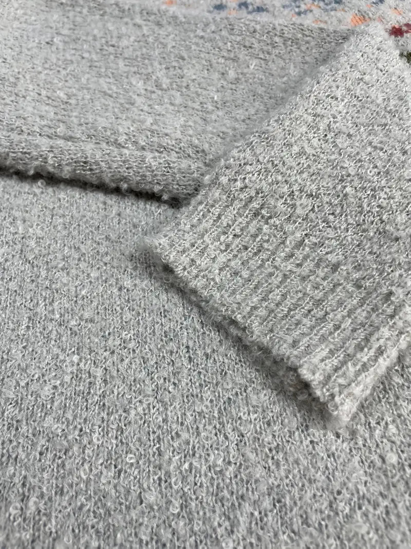 Cozy long sleeve crew neck sweater