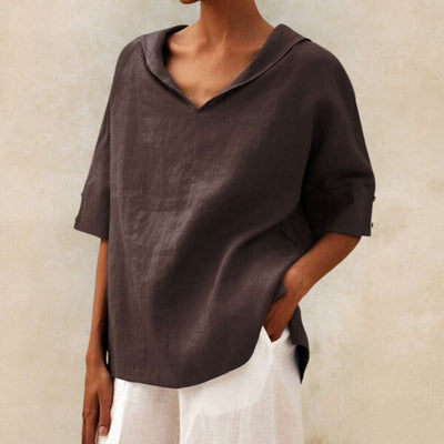 Elegant linen shirt for summer - Sieglinde