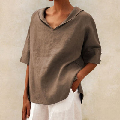 Elegant linen shirt for summer - Sieglinde