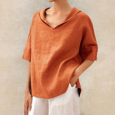 Elegant linen shirt for summer - Sieglinde