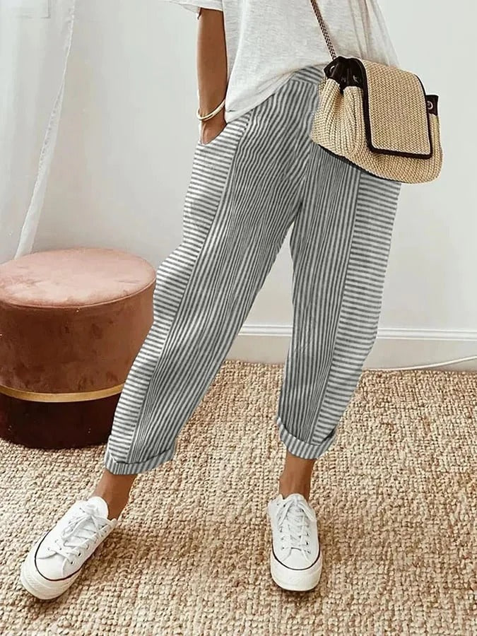 Stripes | Striped cotton pants