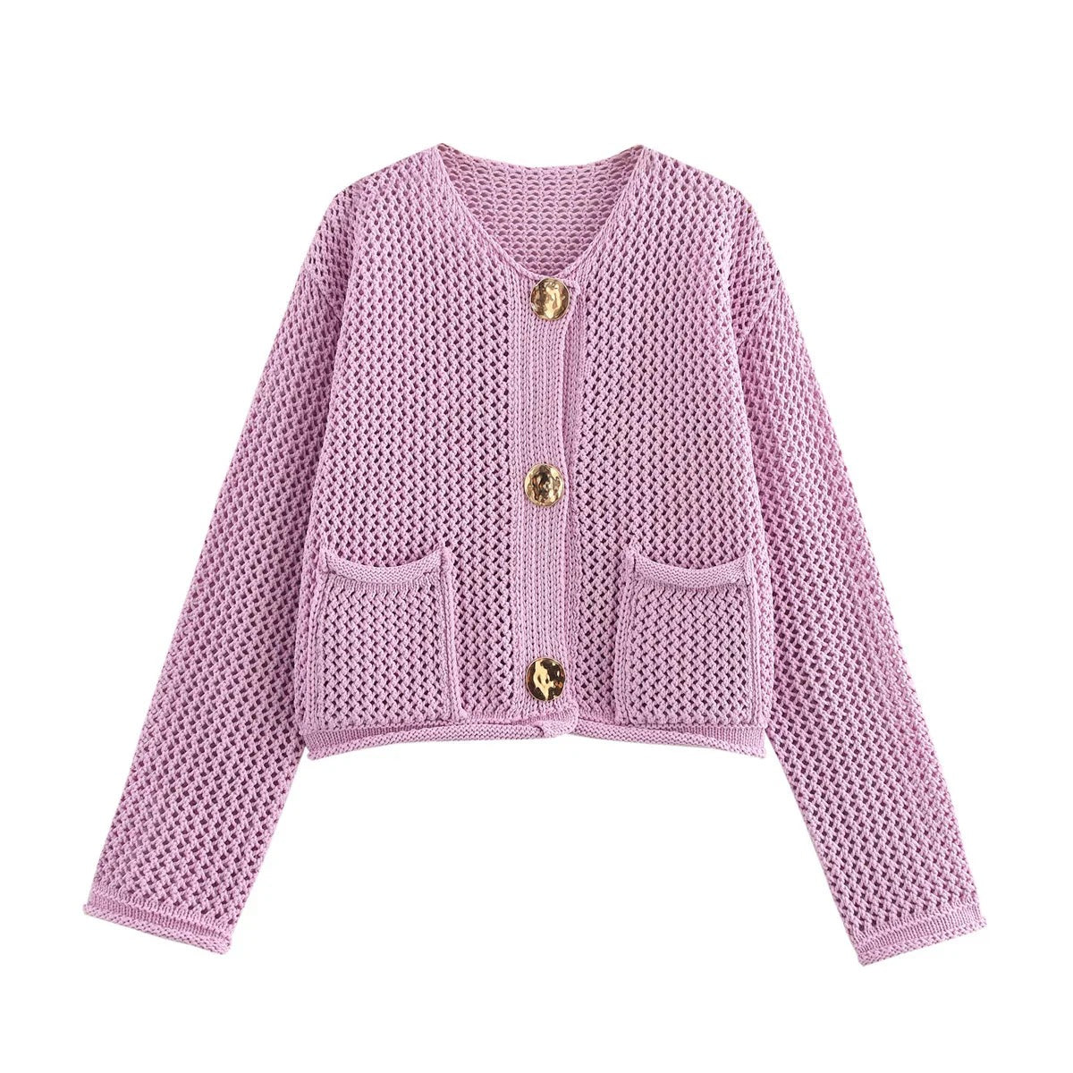 Oversized cardigan with gold buttons | Ideal for all seasons