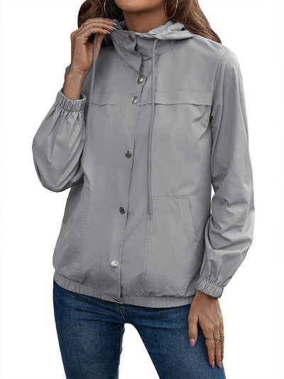 Lightweight hooded jacket for women