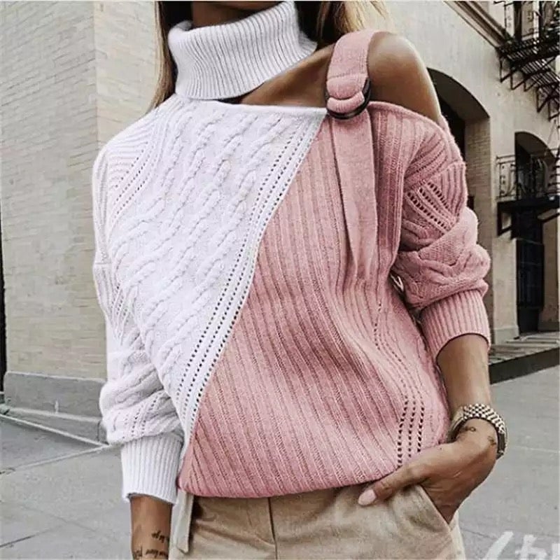 Maroxe | Cut-out sweater with turtleneck