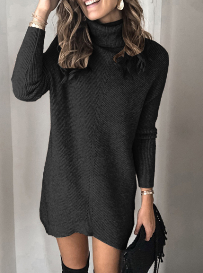 Long soft sweater for women