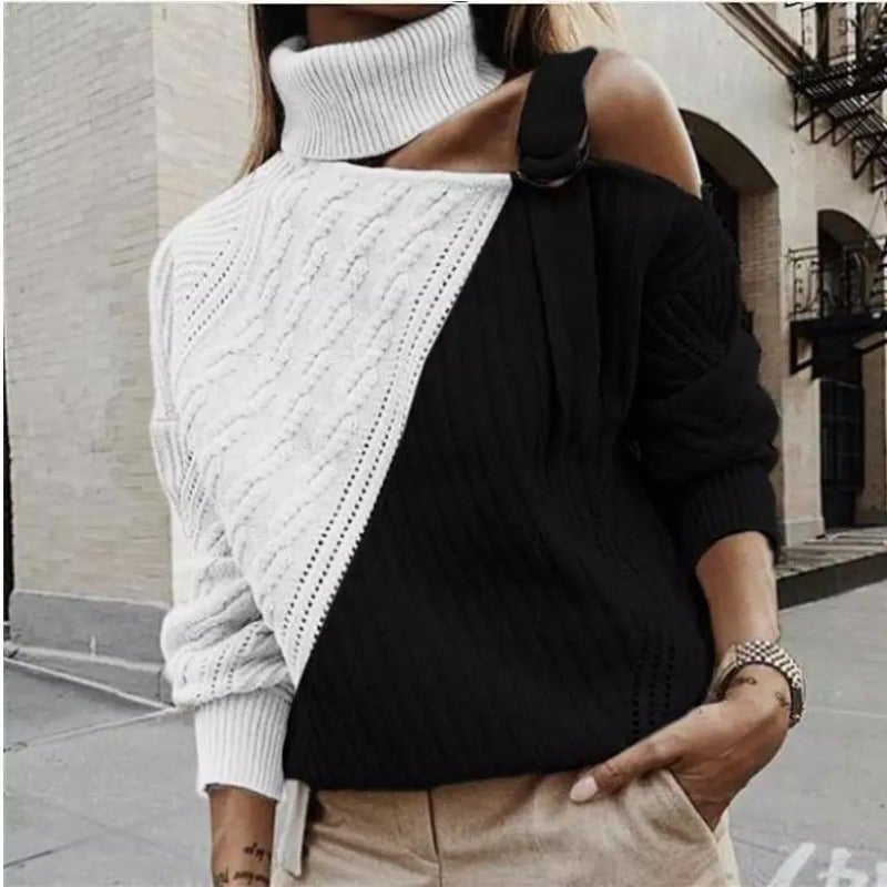 Maroxe | Cut-out sweater with turtleneck