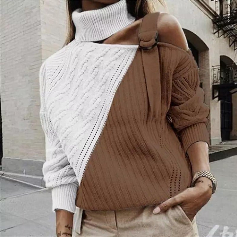 Maroxe | Cut-out sweater with turtleneck