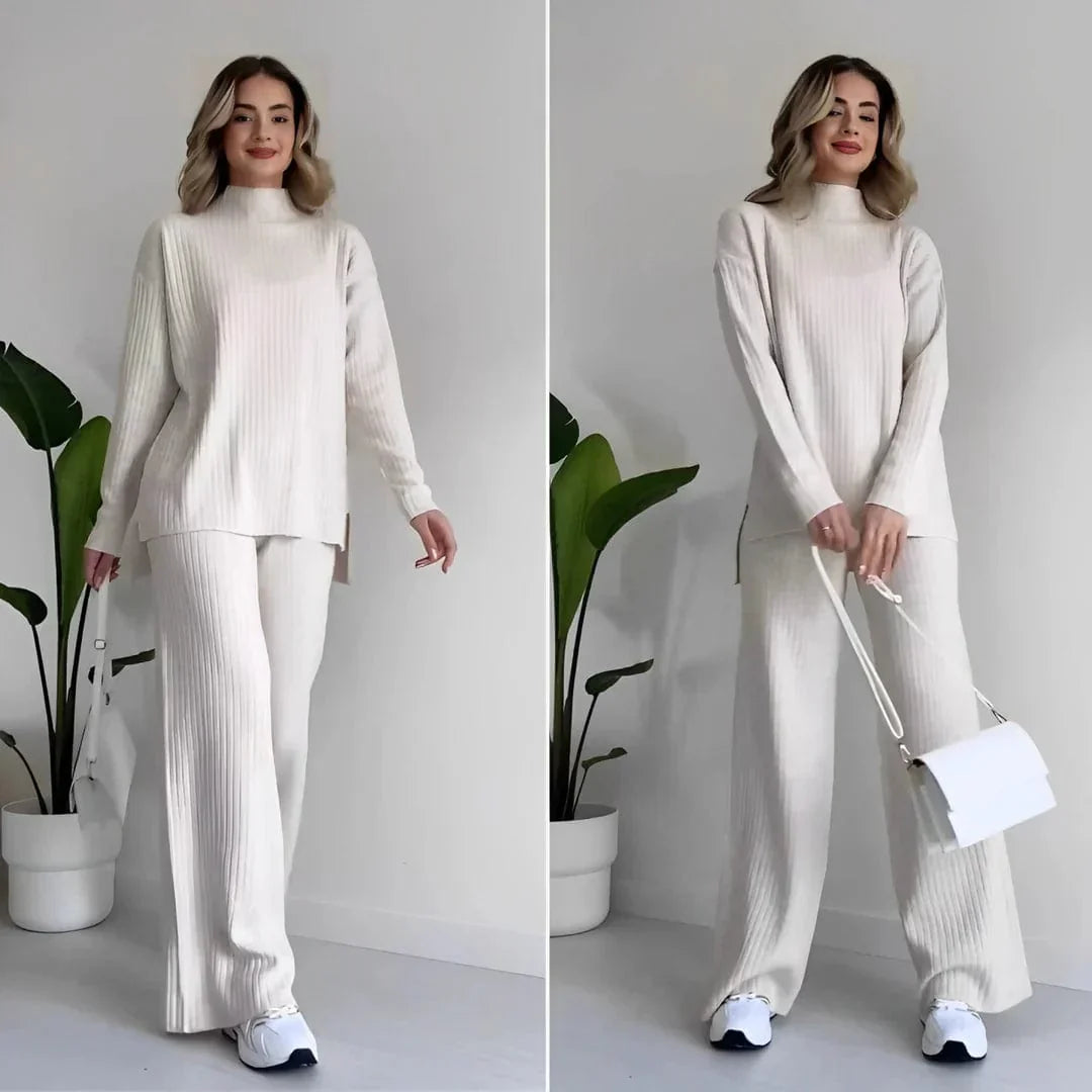 Two Piece Turtleneck Casual Set