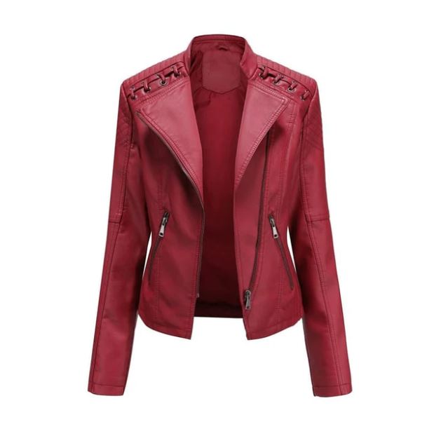 Lambskin leather jacket