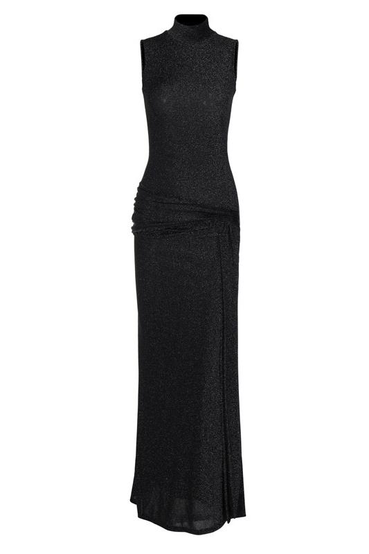 Shanna maxi dress in metallic strap