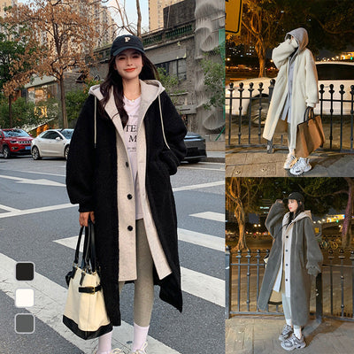 Women's 2-layer faux coat