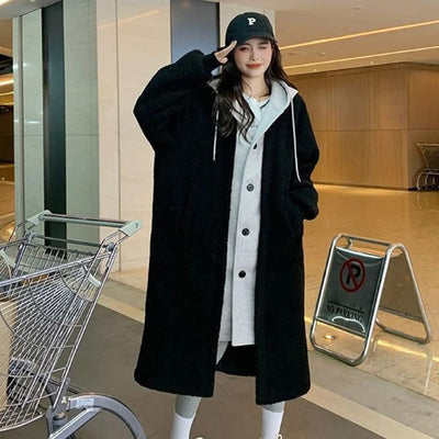 Women's 2-layer faux coat