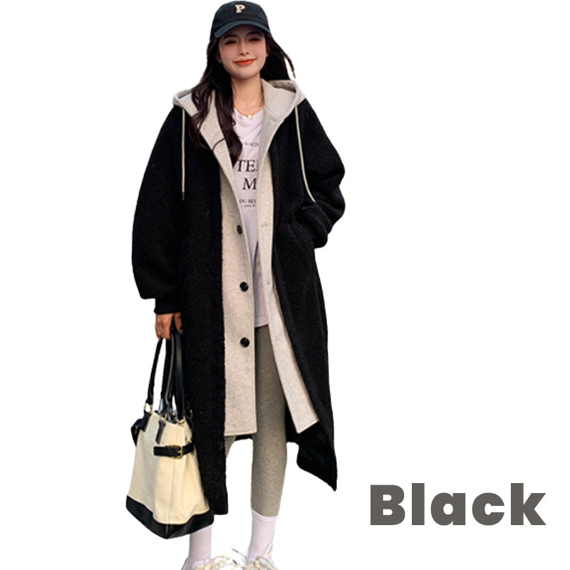 Women's 2-layer faux coat