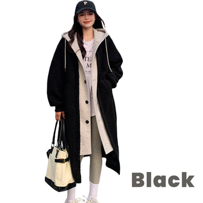 Women's 2-layer faux coat