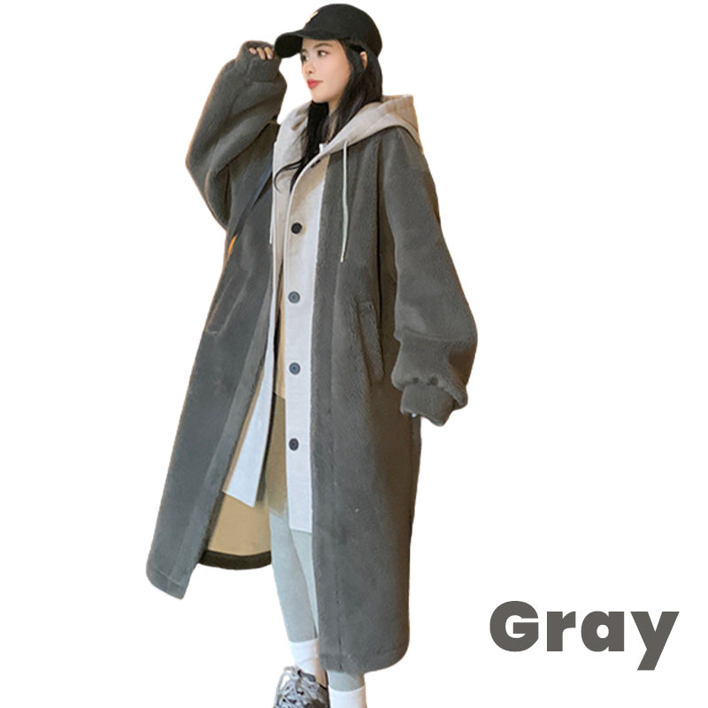 Women's 2-layer faux coat