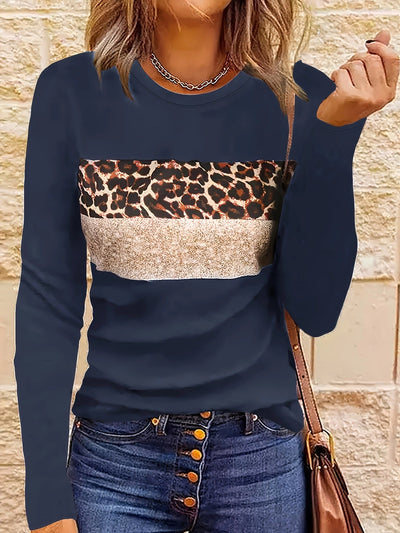 Women's leopard print shirt with long sleeves | Perfect for all seasons